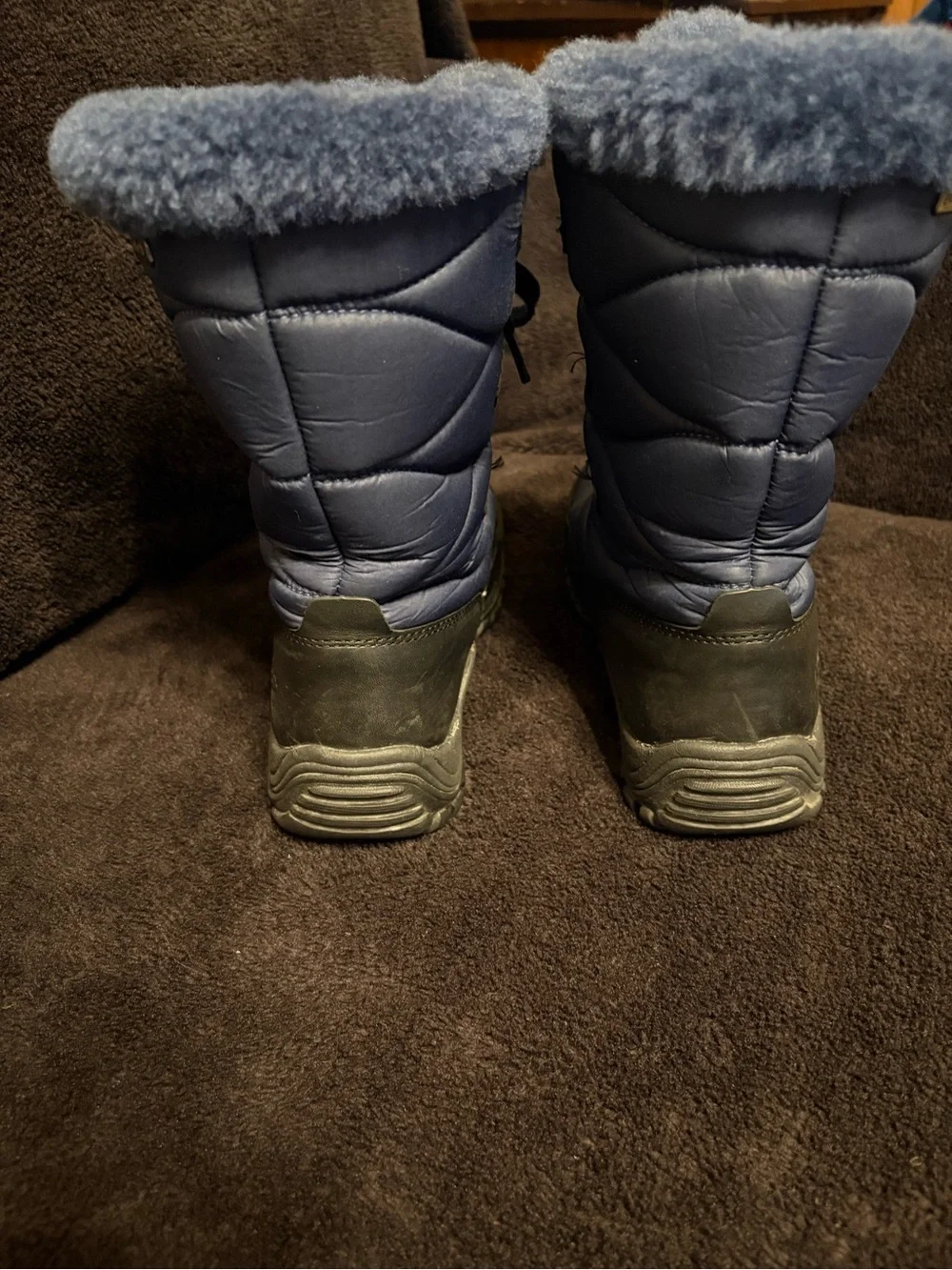 UGG Lorien Waterproof Insulated Sheepskin Navy Blue Snow Boots Women’s 6.5